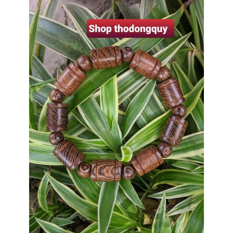 Vòng tay nam hạt trúc 12 ly gỗ muồng đen mân vân đẹp