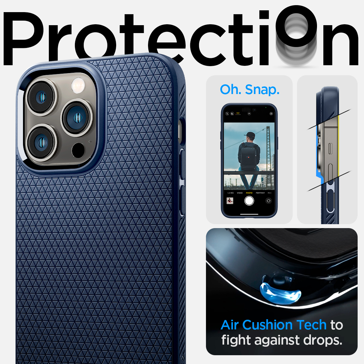 Ốp Lưng SPIGEN LIQUID AIR Dành Cho iPhone 14 ProMax / 14 Pro / 14 Plus / 14 - Hàng Chính Hãng