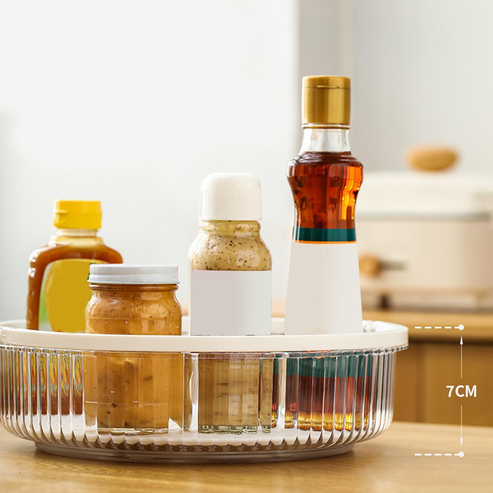 Seasoning Organizer Shelf Turntable Stable for Pantry Countertop Kitchen