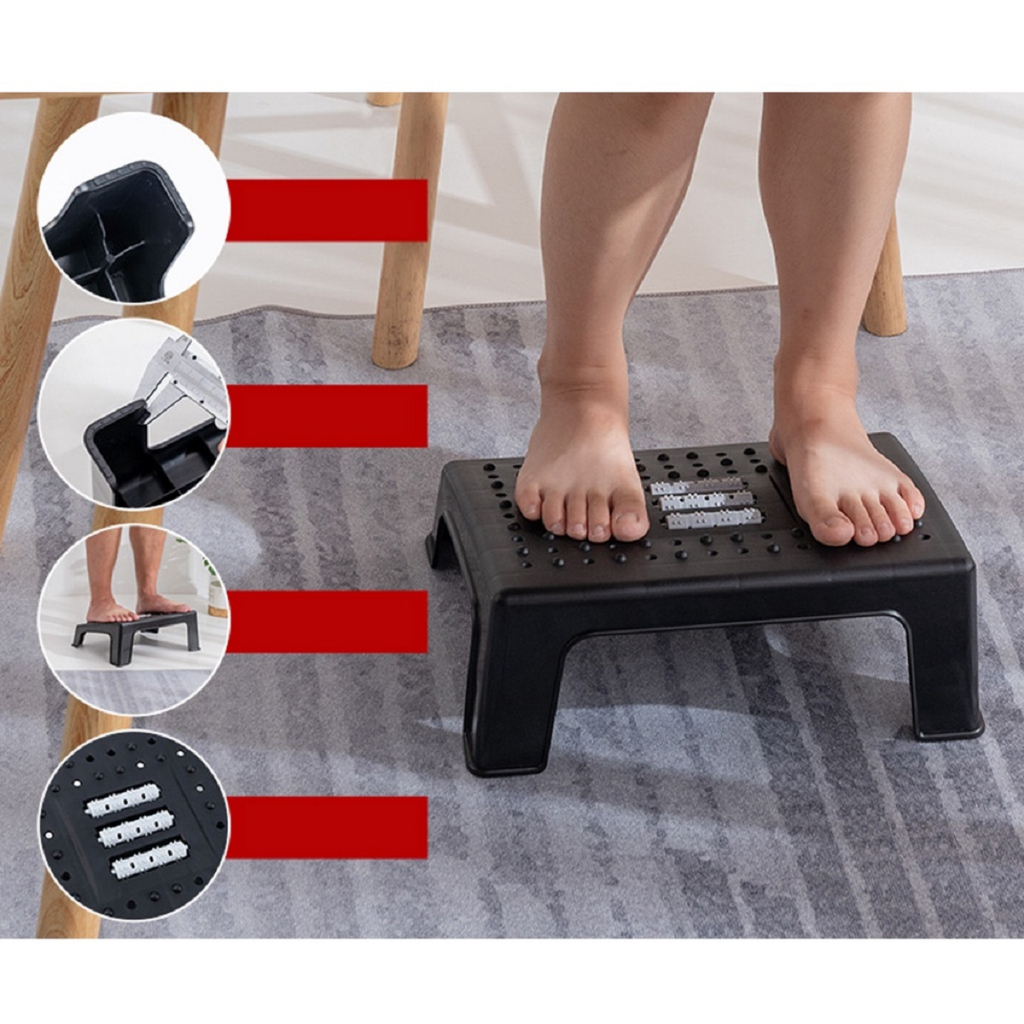 Ghế Kê Chân, Gác Chân Công Thái Học Ergonomic Footrest Dành Cho Dân Văn Phòng - Hàng Chính Hãng