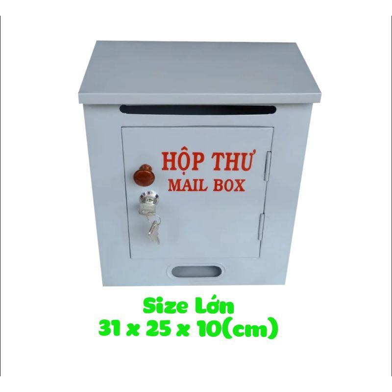 Hộp thư góp ý ( Mailbox)size lớn nhiều màu (10cmx25cmx31cm)