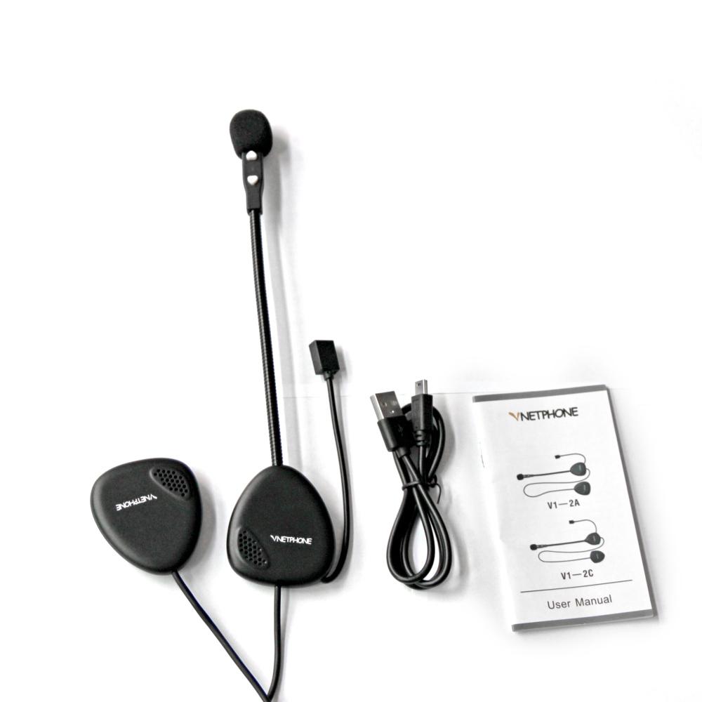 Mũ bảo hiểm Moto VNETPHONE V1-2A BT 4.0 Không dây, Âm thanh nổi