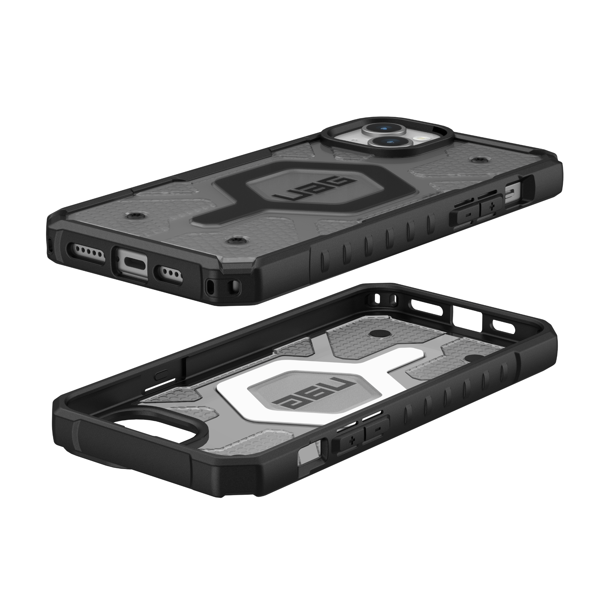 Ốp Lưng Chống Sốc UAG Pathfinder Clear Hỗ Trợ Sạc Magsafe Cho iPhone 15 Plus Hàng chính hãng
