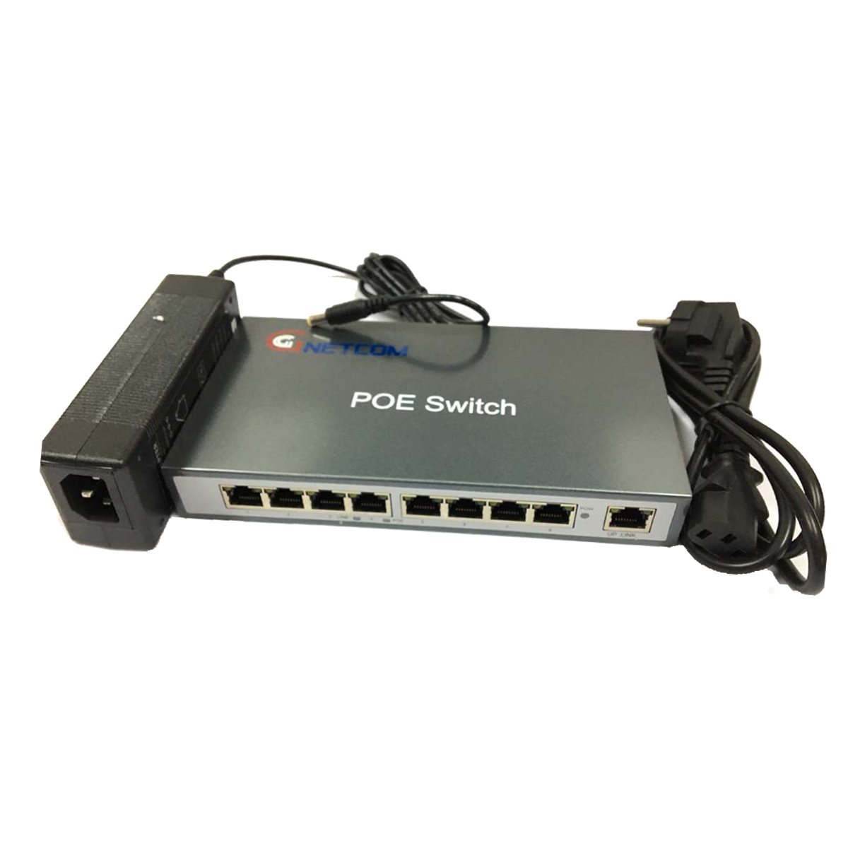 Bộ chuyển đổi POE 8 Cổng GNETCOMHL-POE11008PS - Hàng Chính Hãng