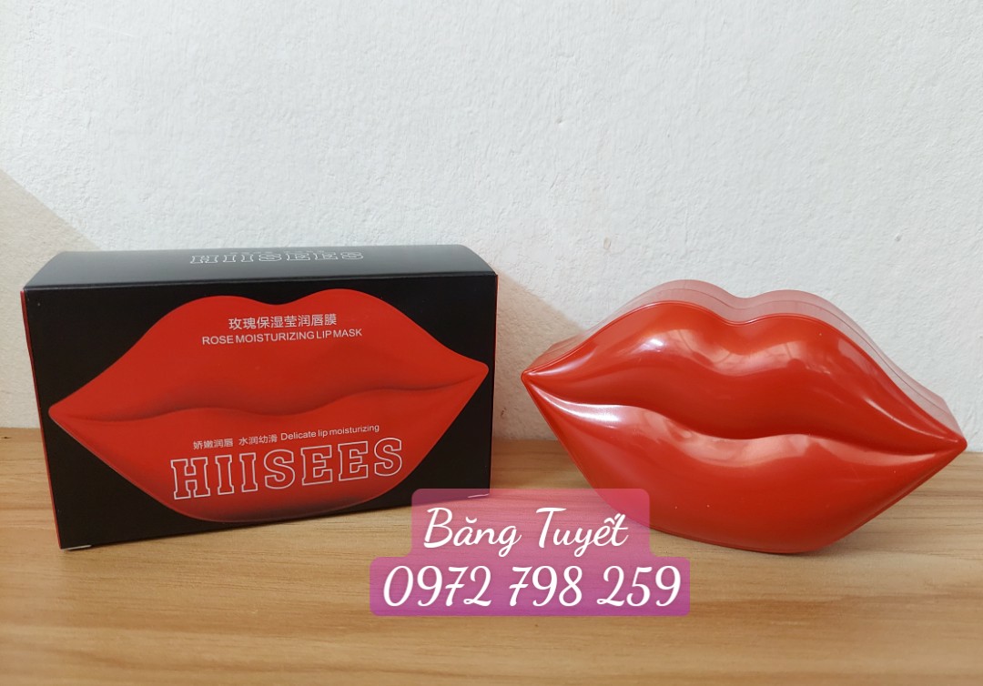 MẶT NẠ DƯỠNG ẨM MÔI HOA HỒNG ROSE MOISTURIZING LIP MASK HIISEES