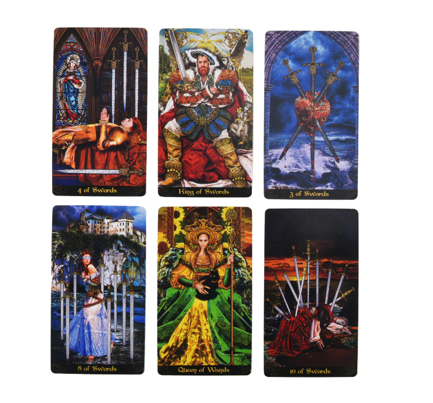 Combo Bộ Bài Bói Tarot Illuminati Kit Deck New Cao Cấp và Túi Nhung Đựng Tarot và Khăn Trải Bàn Tarot