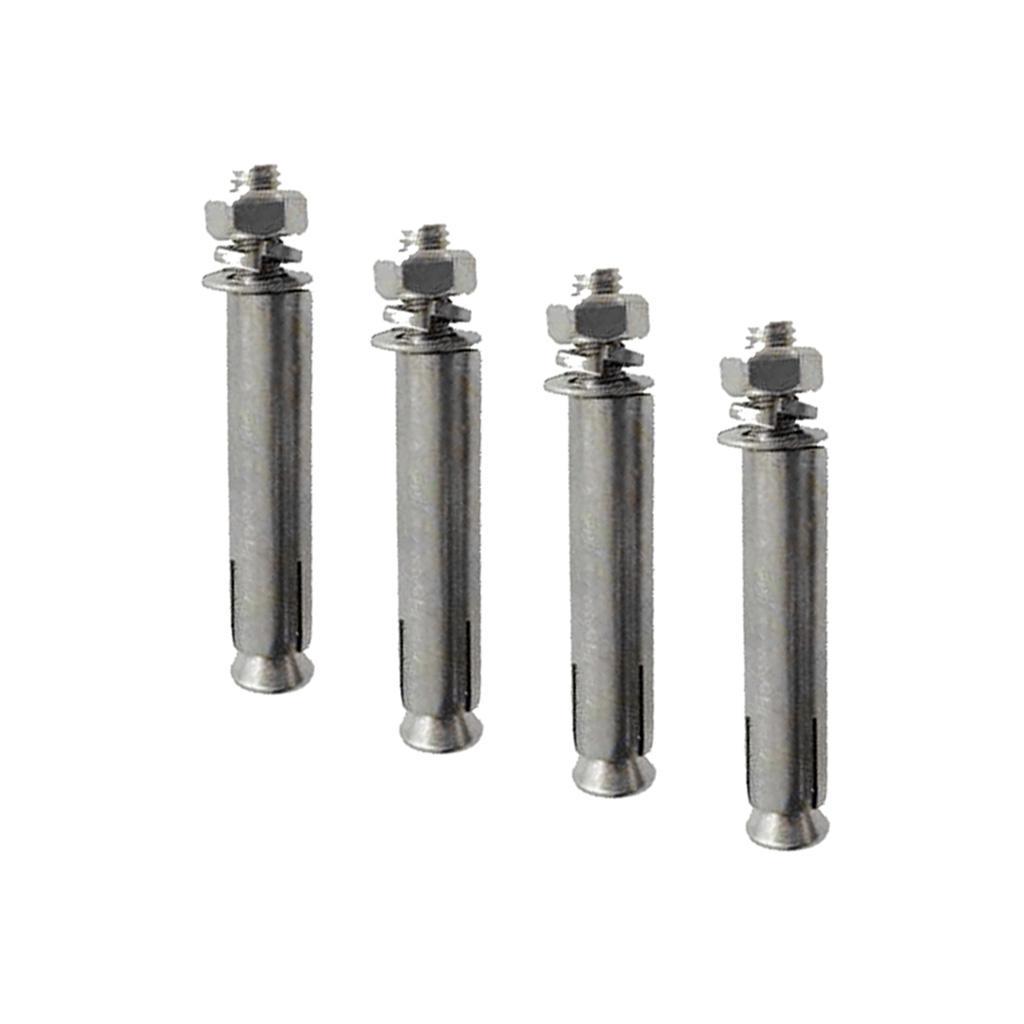 4Pcs Stainless Steel M6 Hex Nut Sleeve Anchor Expansion Bolt Screw Setscrew