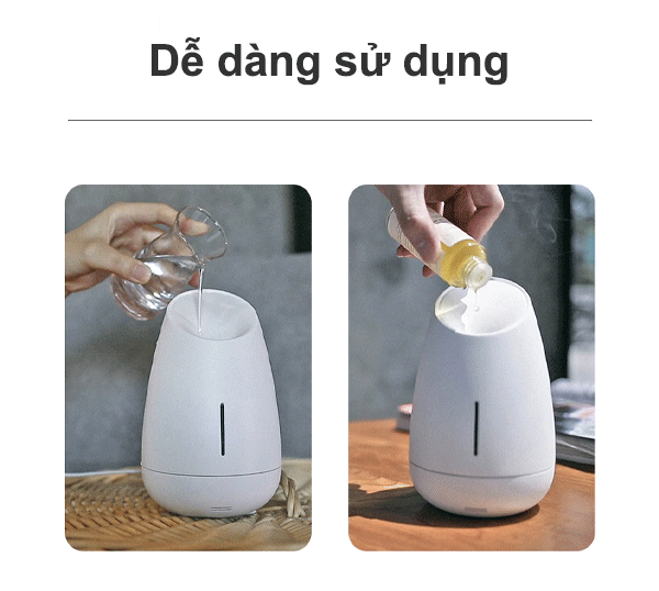 Máy xông tinh dầu MIPOW Vaso 3.0 Aroma công nghệ âm thanh thư giãn - Hàng Chính Hãng