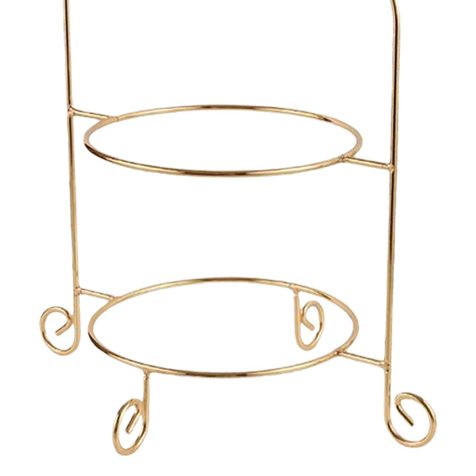 2 Tier Dessert Pastry Plate Rack Cookie Display Platter Scene Props Easy Access to Food for Birthday Parties Baby Showers