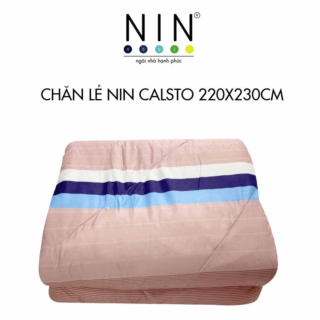 Chăn mền chần gòn NIN Calisto 2m2x2m3 màu CT220015 cotton nhung cao cấp bốn mùa thu đông