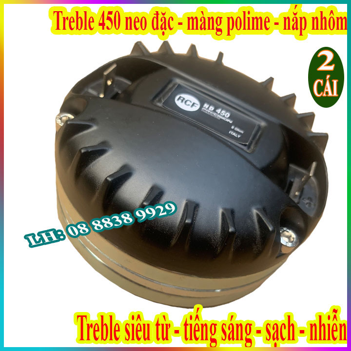 CẶP LOA TREBLE TỪ NEO 450 RCF VIỀN ĐỒNG SIÊU TỪ HÀNG NHẬP KHẨU CAO CẤP + TỤ SỊN - GIÁ 2 LOA