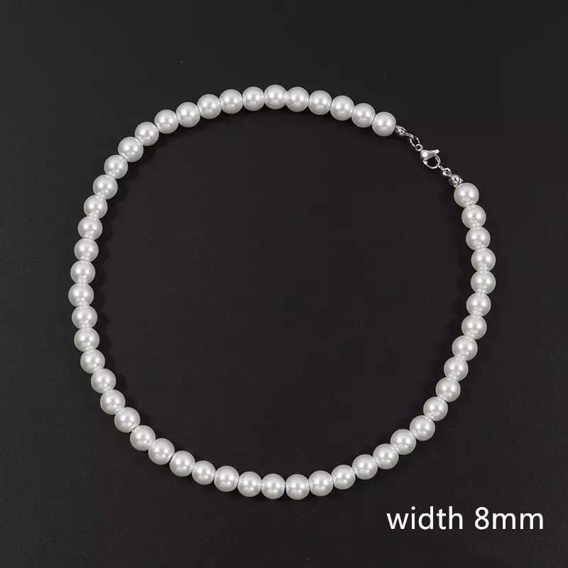 N114 dây chuyền hạt trai cho nam cá tính