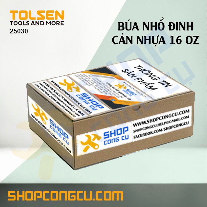 Búa nhổ đinh cán nhựa 16 OZ Tolsen 25030