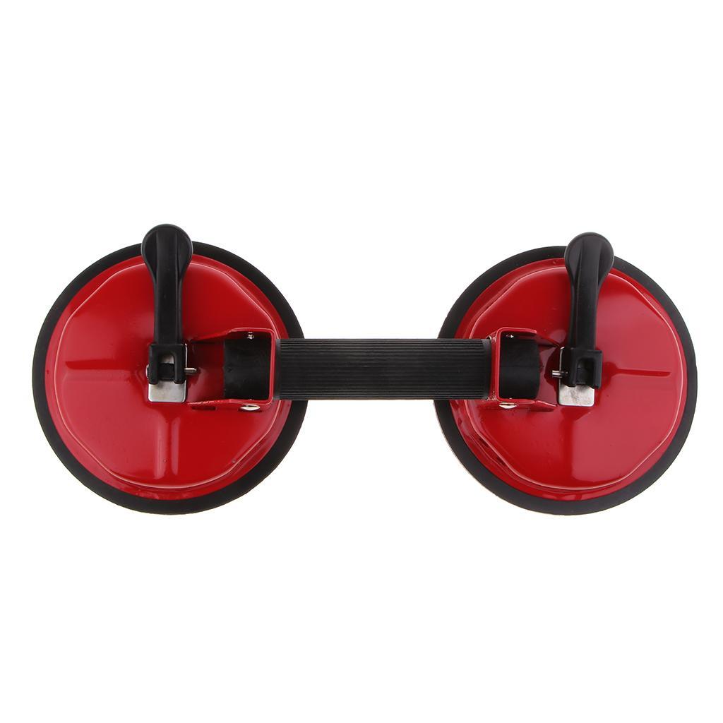 Heavy Duty Double Suction Cup Glass Lifter Metal Window Mirror Puller Glass Lifting Handle Lifter Tool