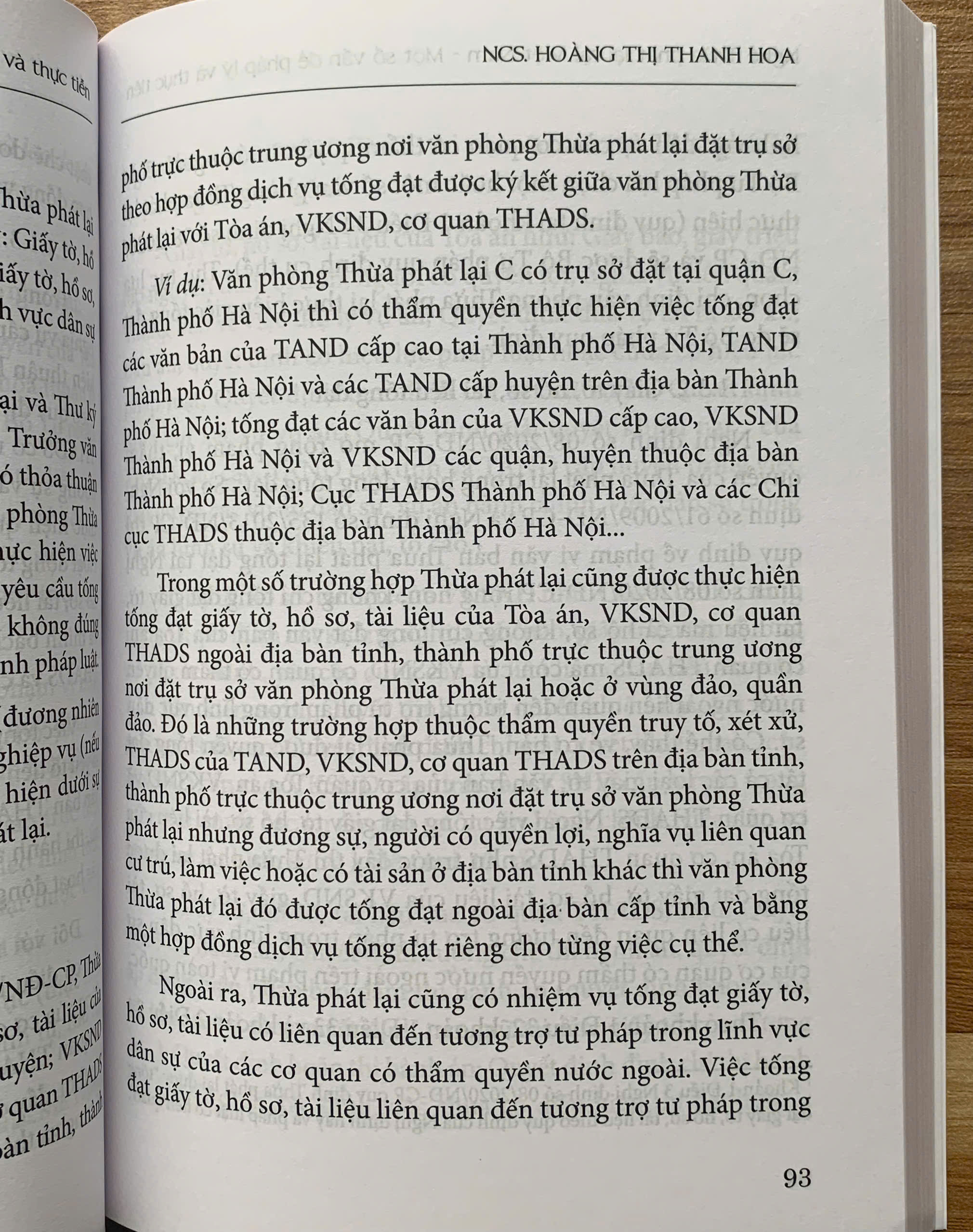 Nghề Thừa phát lại tại Việt Nam – Một số vấn đề pháp lý và thực tiễn (Tái bản lần thứ nhất)