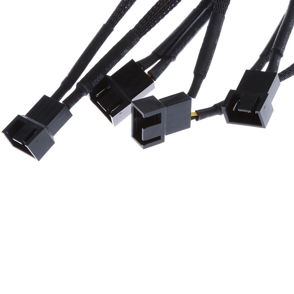 Computer PC 4- Power Cable Y 5-Splitter   Connector-Adapter