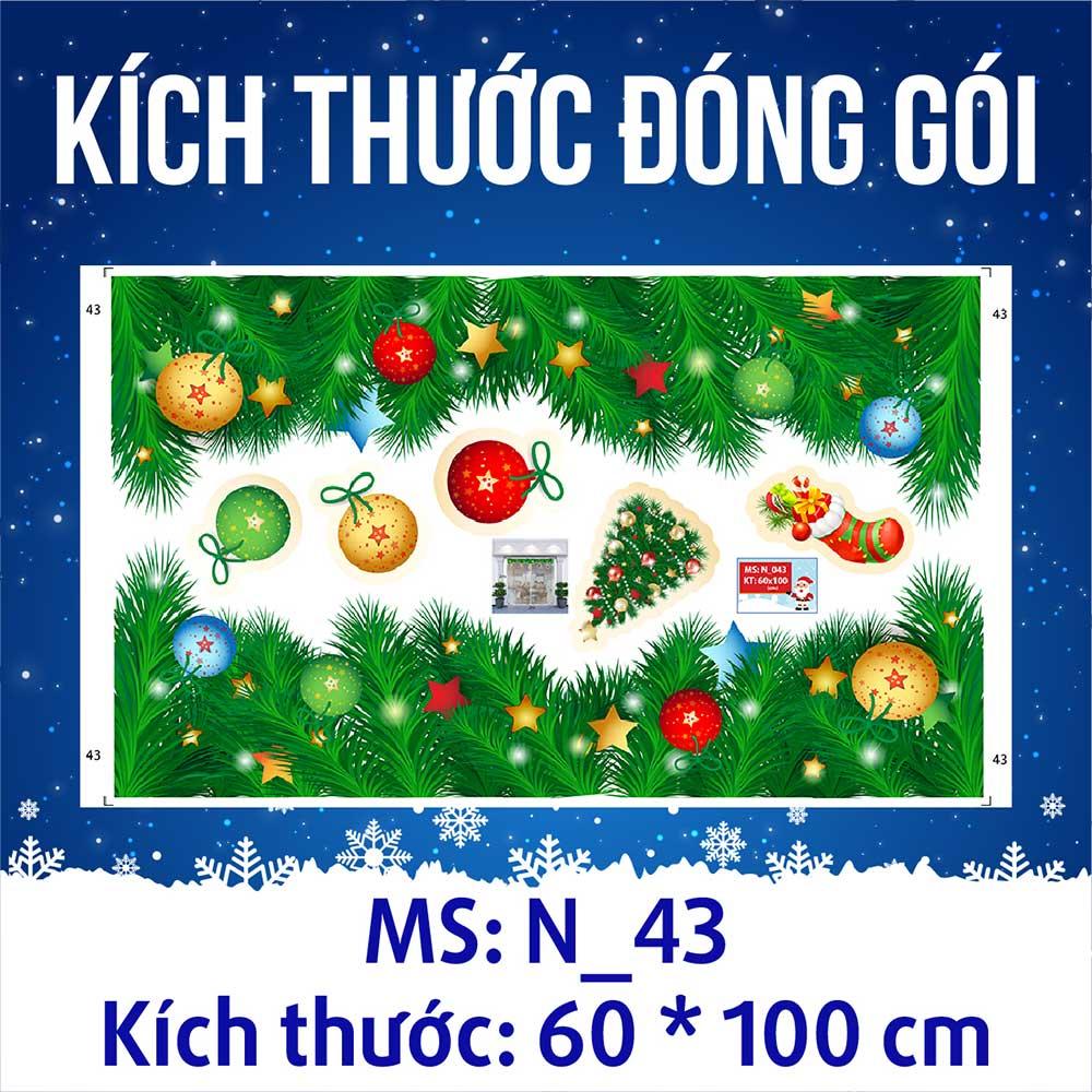 DECAL TRANG TRÍ GIÁNG SINH 2023 COMBO SỐ 66