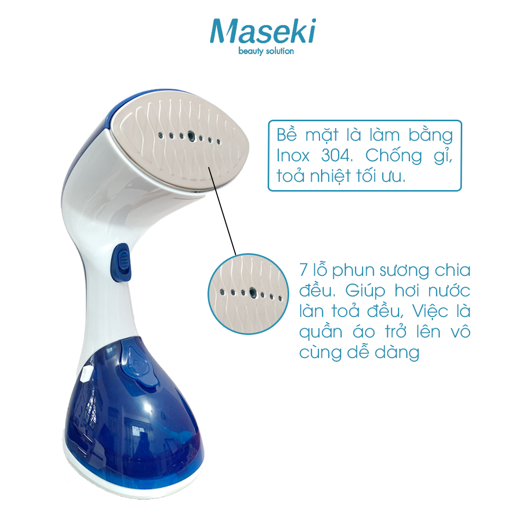 [HÀNG CHÍNH HÃNG] - Bàn Là Hơi Nước Cầm Tay Maseki - Công suất 1300W, Bàn Ủi Hơi Nước Mini Maseki mẫu mới 2022