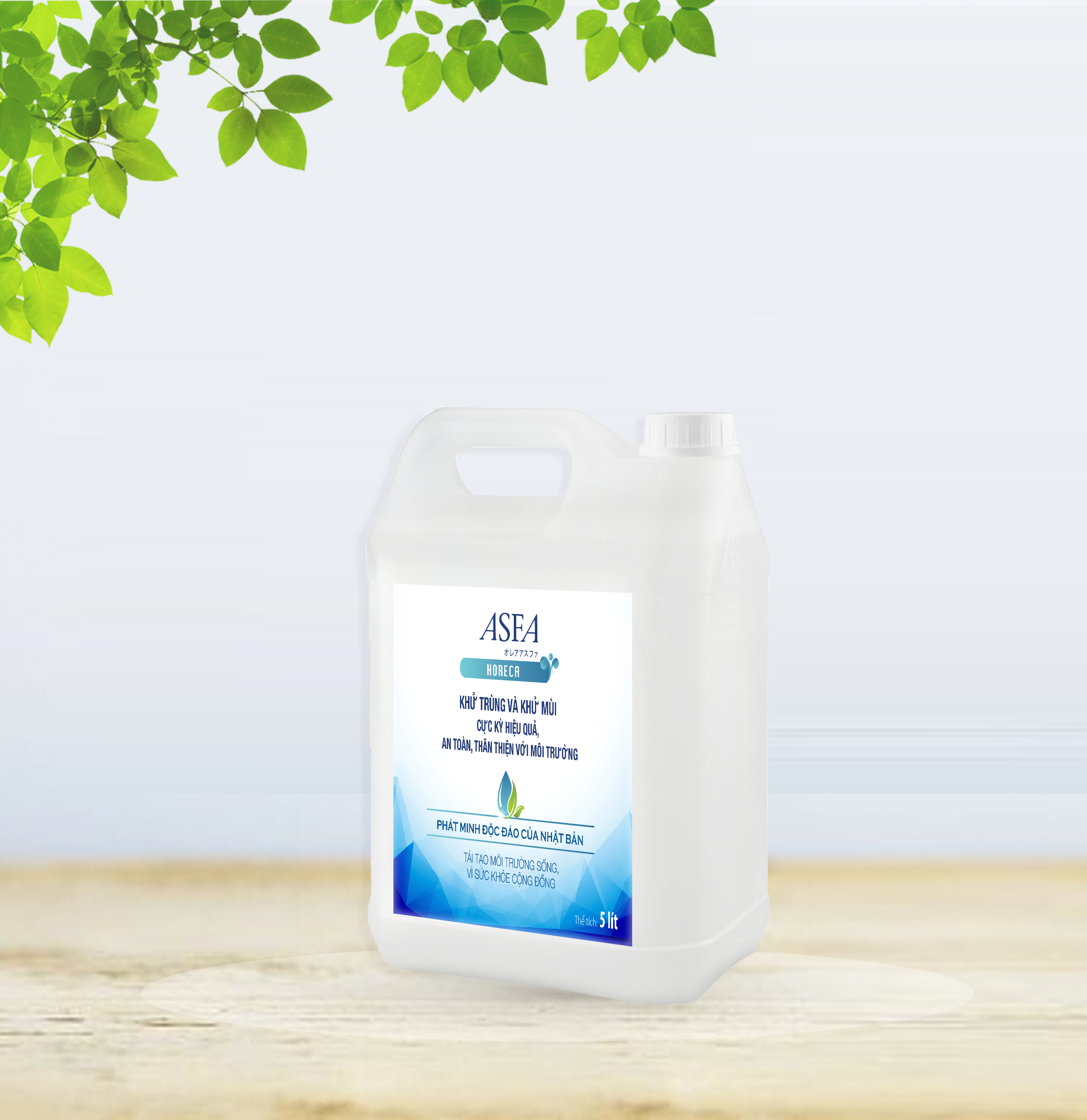 [Combo 2 Can] Nước khử mùi kháng khuẩn ASFA HORECA 5 lít