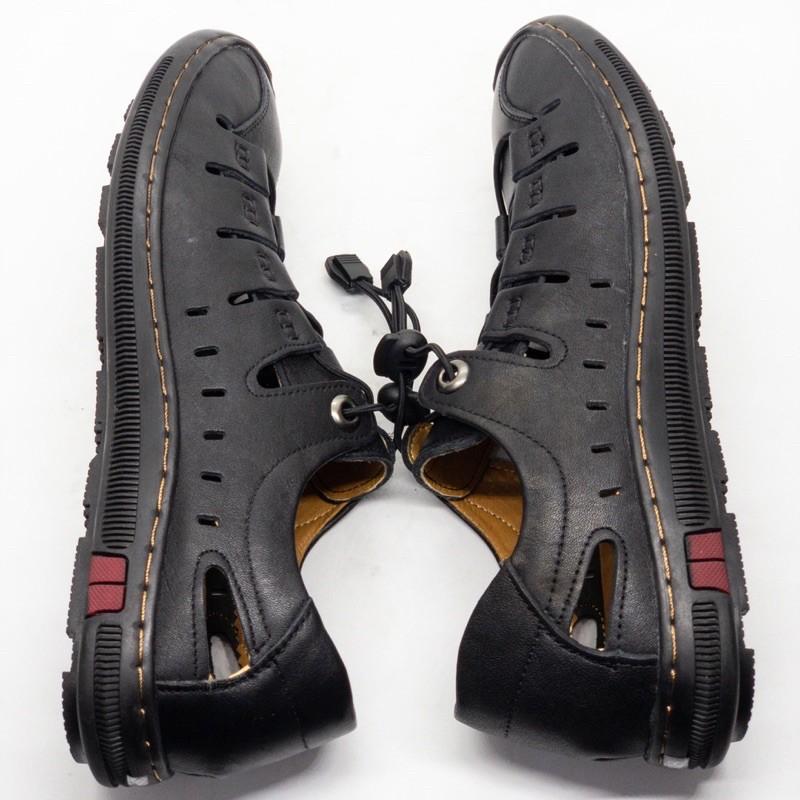 Giầy rọ nam mùa hè cao cấp siêu mềm thoáng Tomshoes, cam kết da thật 100%