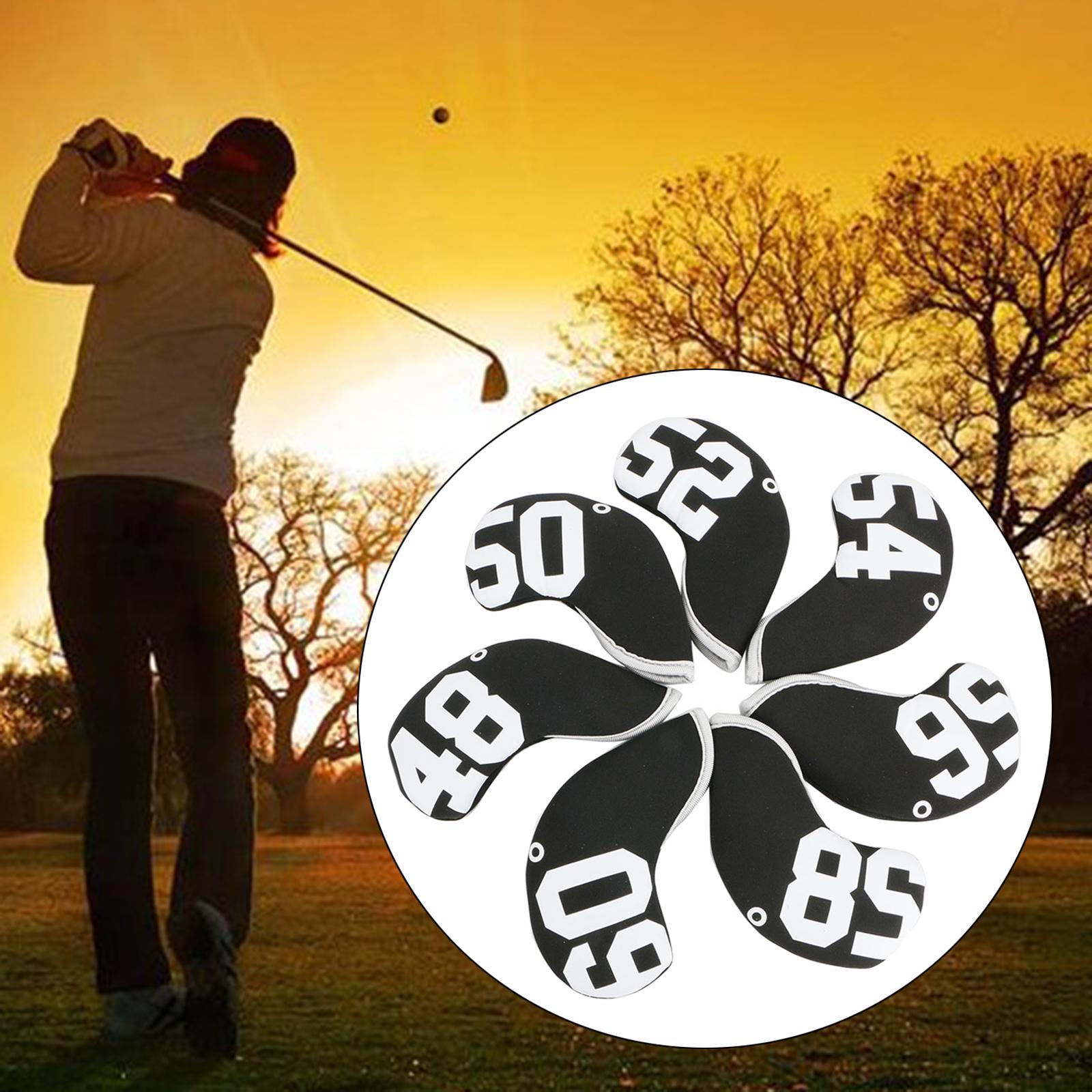 10Pcs Neoprene Golf Club Headcover Iron Head Cover Wedge Protector Sleeve