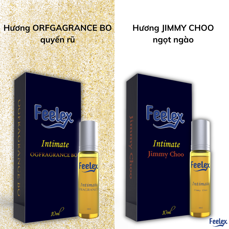 Nước hoa vùng kín Feelex Intimate Perfume mùi hương ngọt ngào, quyến rũ, lưu hương lâu lọ 10ml