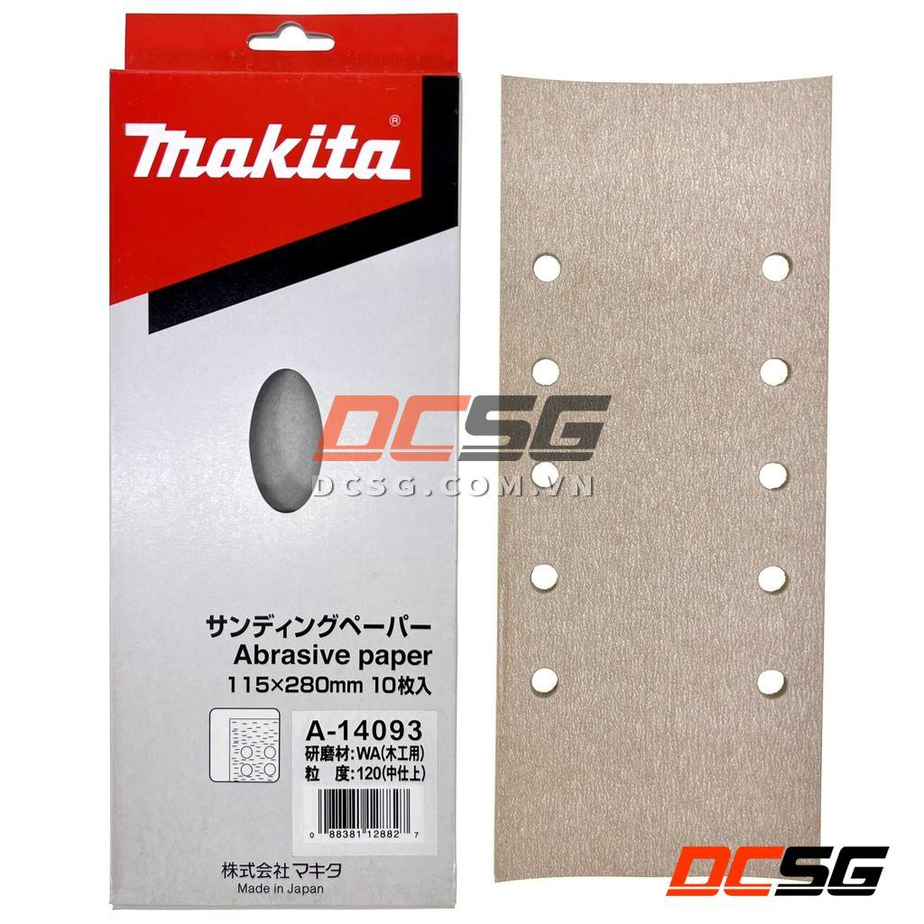 Giấy chà nhám cho gỗ 115x280mm WA120 Makita A-14093 | DCSG