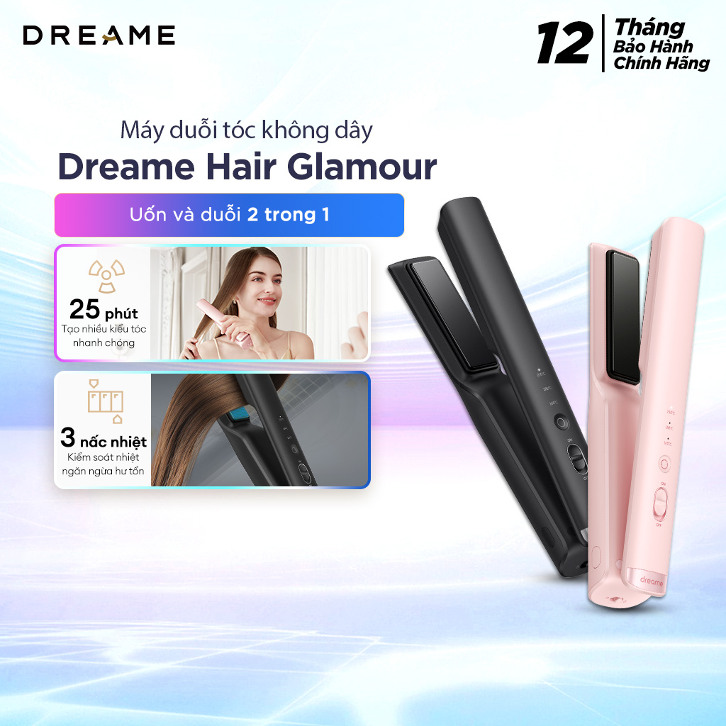Máy duỗi tóc không dây Dreame Glamour - Hàng hính hãng