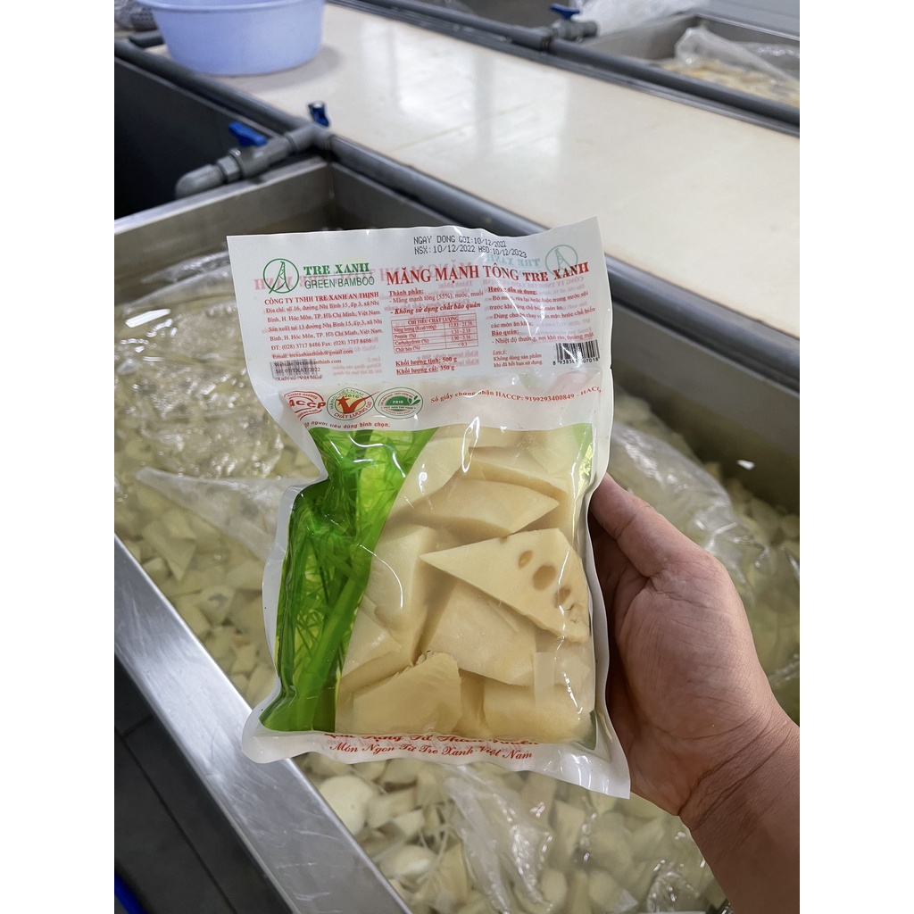 Măng Mạnh Tông Thái Lát Để Kho Cá Thịt 350G Tre Rừng Tự Nhiên Tre Xanh An Thịnh