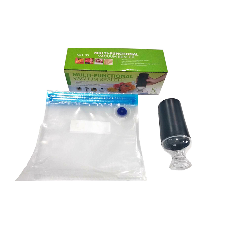 Máy Hút Chân Không Cầm Tay Mini QH-05, Sử Dụng Pin Sạc 1200mAh, Chuyên Dụng Cho Túi Zipper - Giao màu ngẫu nhiên