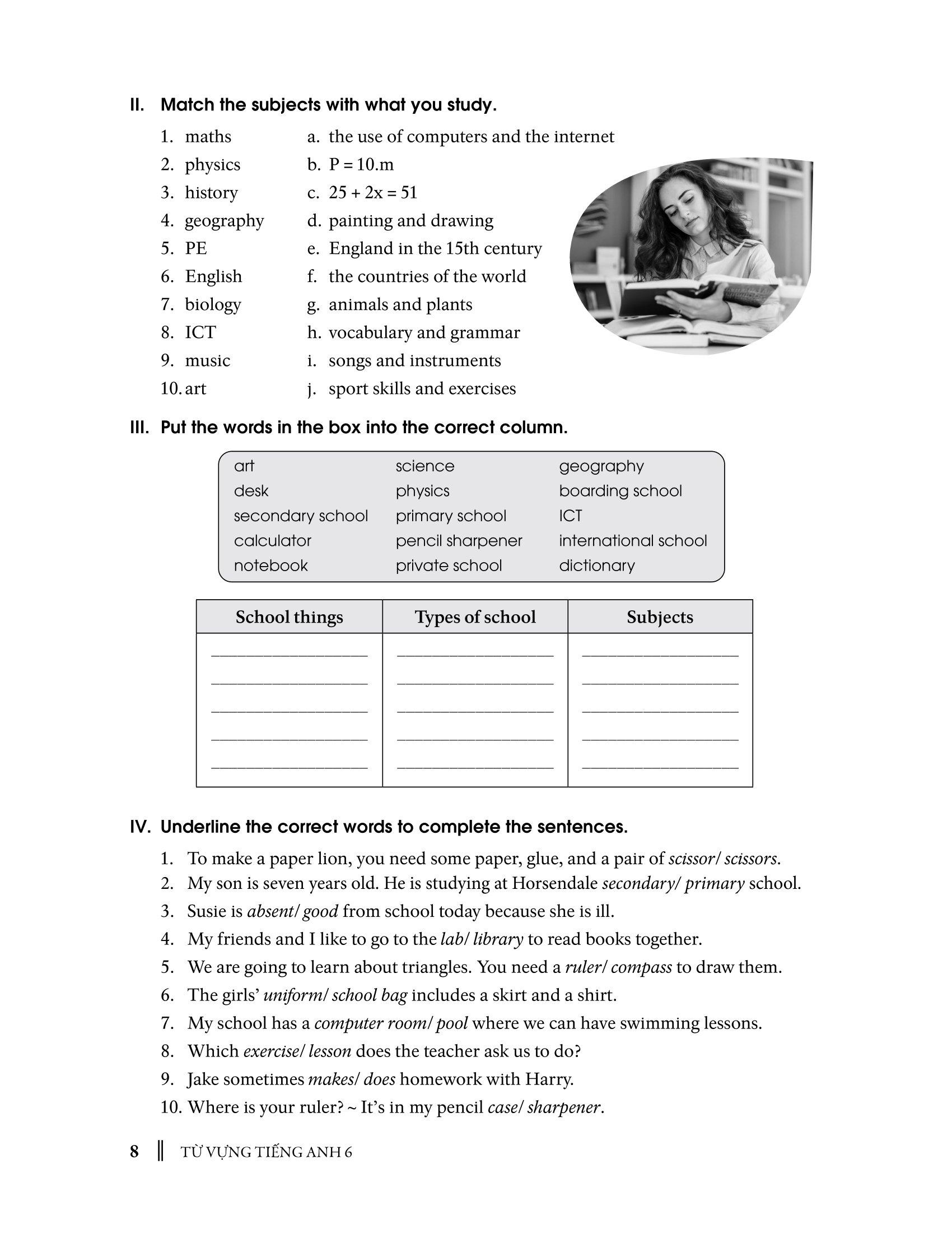 Từ Vựng Tiếng Anh 6 (Theo Chương Trình Khung Của Bộ Giáo Dục Và Đào Tạo)