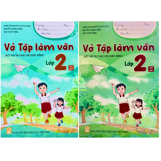 Sách - Combo Vở tập làm văn lớp 2 tập 1+2 - HA