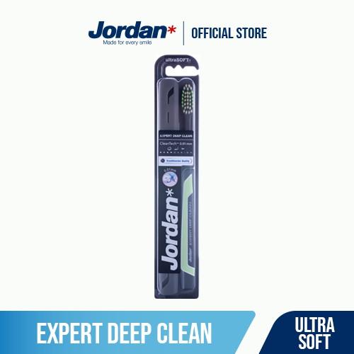 Combo 4 Bàn chải đánh răng Jordan Expert Deep Clean W/PP Case, Lông siêu mềm xoắn ốc 0.01mm & Công nghệ làm sạch sâu