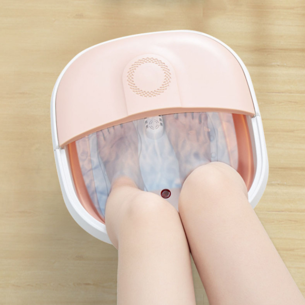 Chậu ngâm chân Massage GẤP GỌN, CẮM ĐIỆN + TẶNG kèm Khăn tắm xuất Nhật cao cấp 140x70cm