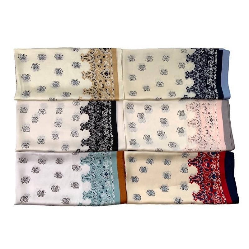 Khăn bandana lụa vuông choàng cổ thanh lịch đa năng size 70x70cm