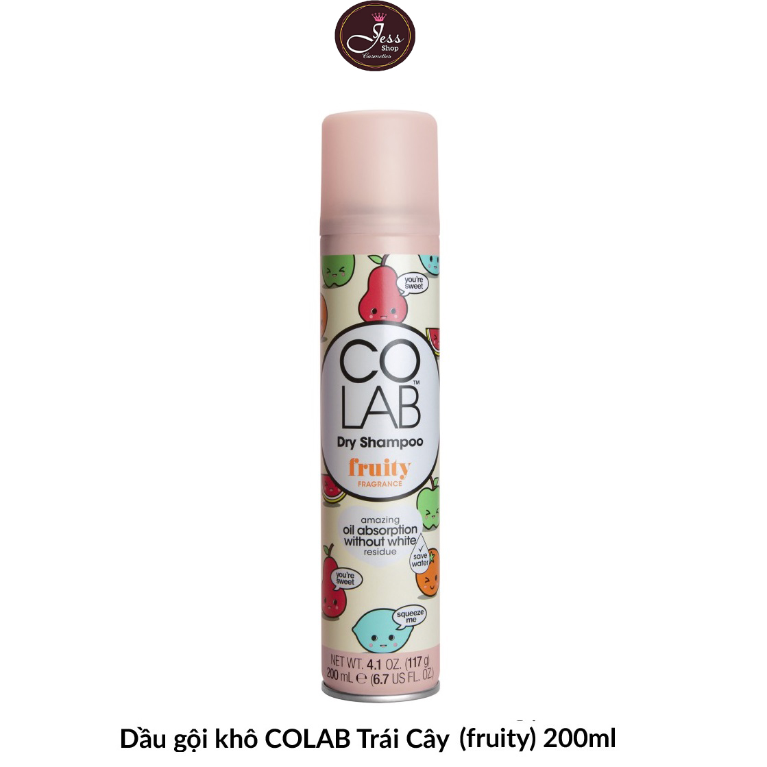 Dầu Gội Khô Colab Dry Shampoo Hương Fruity 200ml