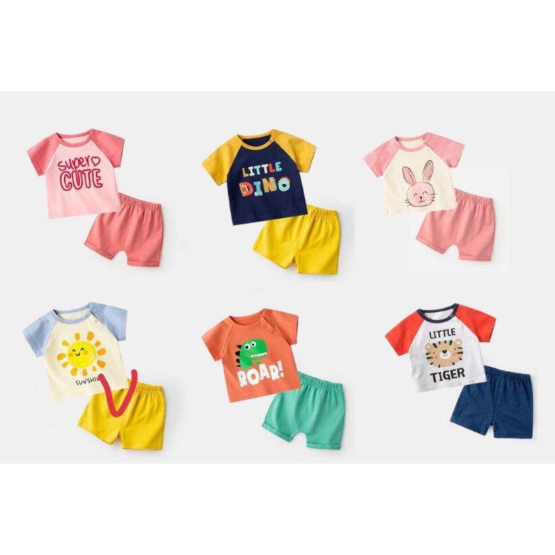 Bộ Cộc Tay Thun Lạnh  Cho Bé Trai Bé Gái