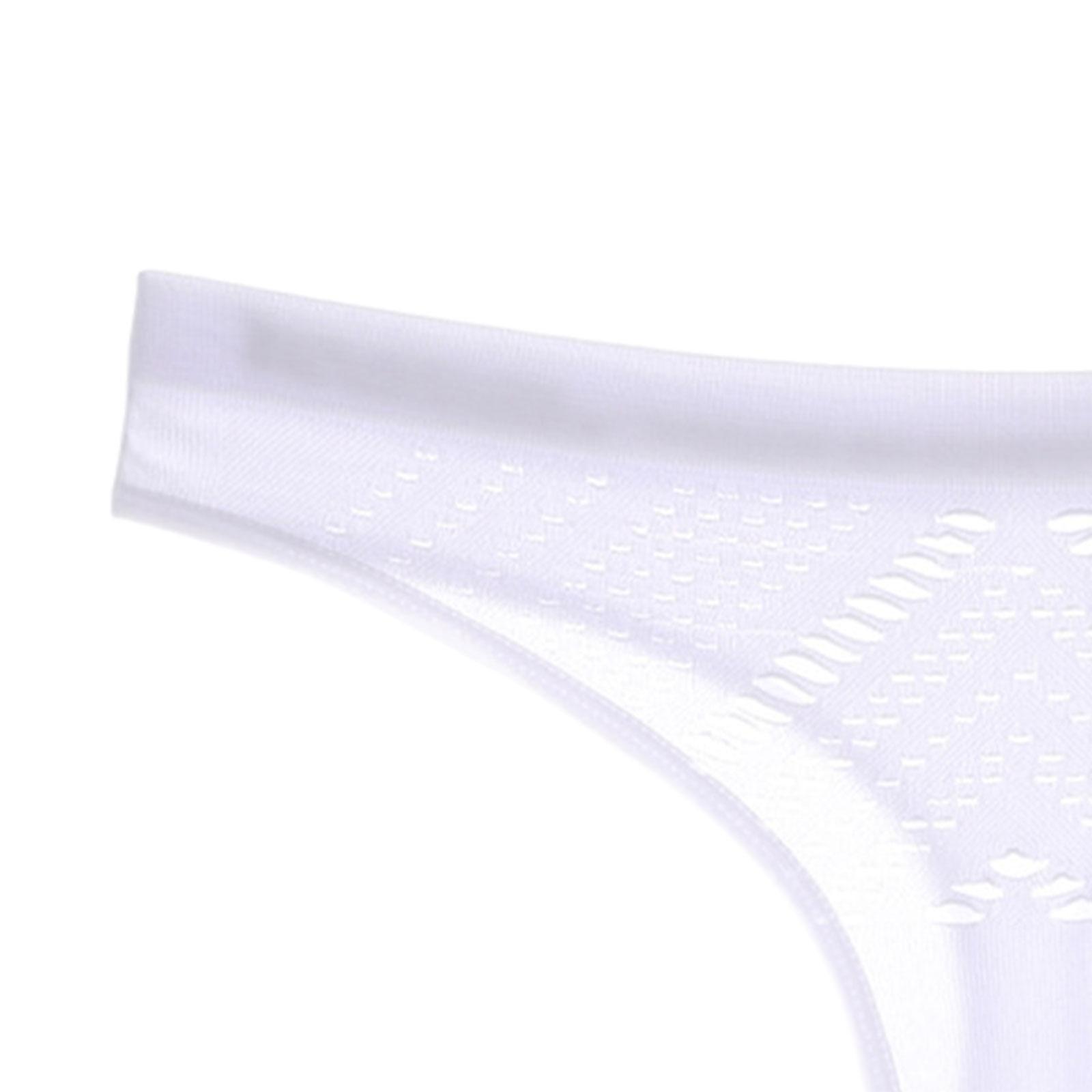 Women Underwear Panties Low Waist Lingerie Elastic Soft Hollow Out Lady Thongs Briefs for Yoga Pants Dress Jeans Gowns Travel