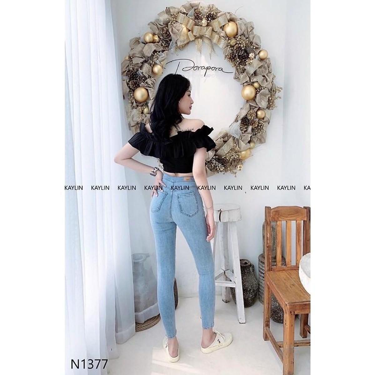 Áo kiểu nữ trễ vai phối bèo quyến rũ siêu đẹp
