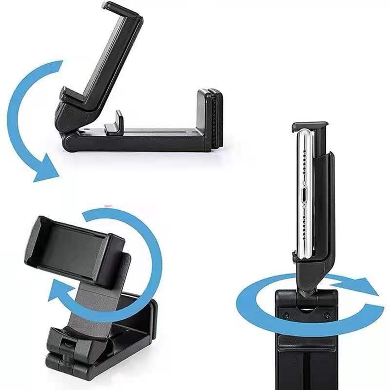 Phone Holder Bracket Stand Clamp Mount Desk Black