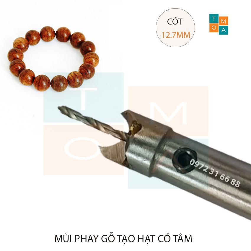 MŨI SOI GỖ - MŨI PHAY GỖ TẠO HẠT CÓ TÂM ĐƯỜNG KÍNH 18MM CỐT 12.7MM HÀNG VIỆT NAM CHẤT LƯỢNG CAO