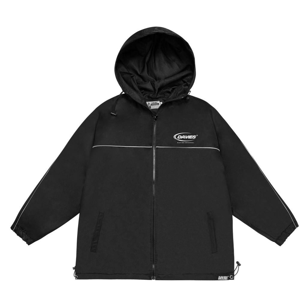 Freeship Áo khoác dù có nón Medal Reflective Jacket MÀU ĐEN Kgia fashion