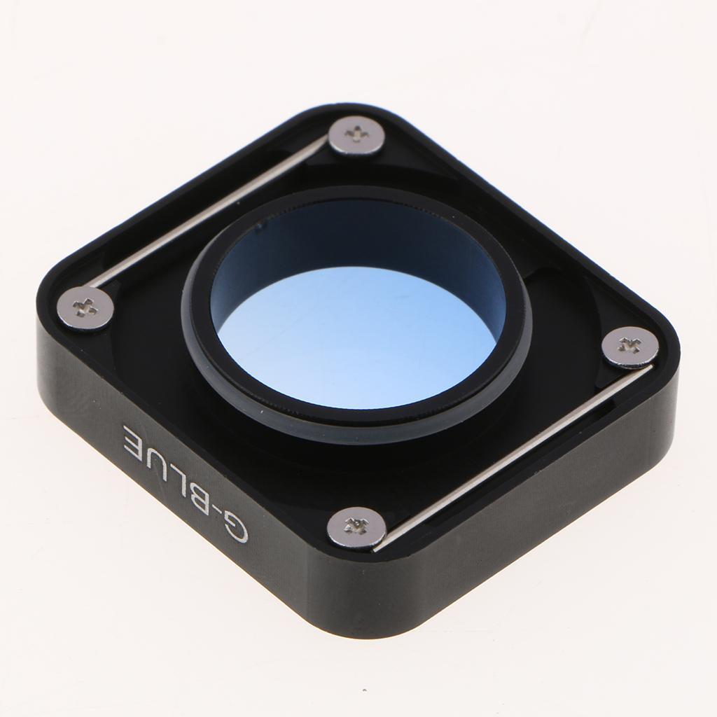 2 Pieces Color Filters Lens Protector Protective Cover Case Replacement Part for GoPro Hero 7 Hero 5 Hero 6 Cameras Yellow+Gradient Blue