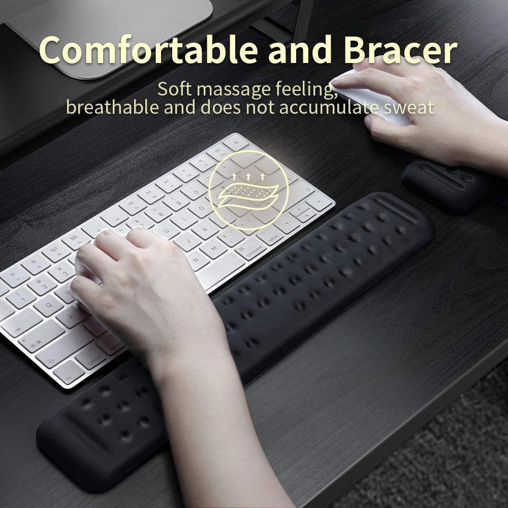 Bàn Phím Và Chuột Cổ Tay Thiết Mút Tay Lòng Bàn Tay Hỗ Trợ Gõ Và Chơi Game Cổ Tay Giảm Đau Và sửa Chữa