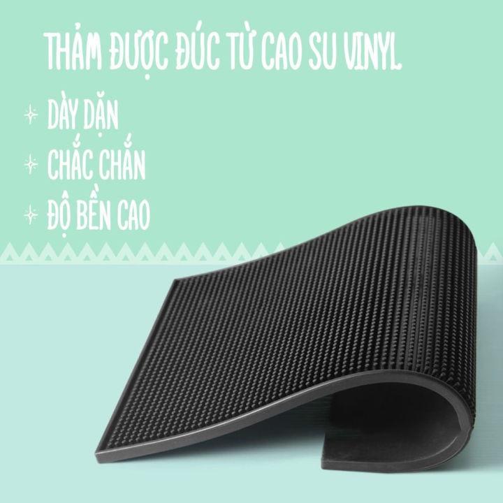 Thảm bar pha chế lót sàn bằng cao su chống tràn - Miếng lót cao su silicon quầy bar đa năng có thể dùng làm bàn trà