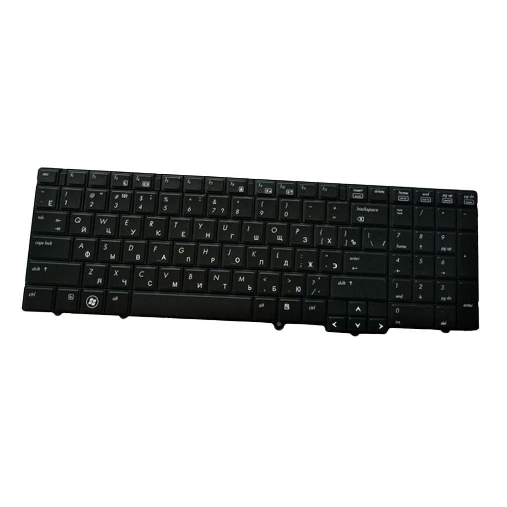 Russian Layout Replacement Laptop Keyboard Glossy Black Frame for