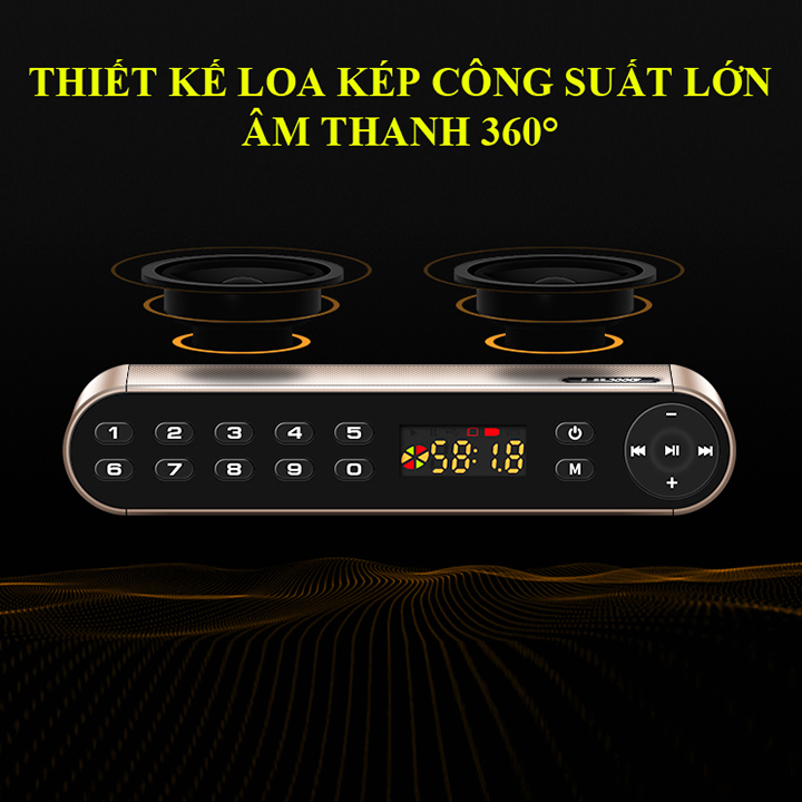 Loa Nghe Nhạc Bluetooth AIDU Hifi Q8 Chính Hãng