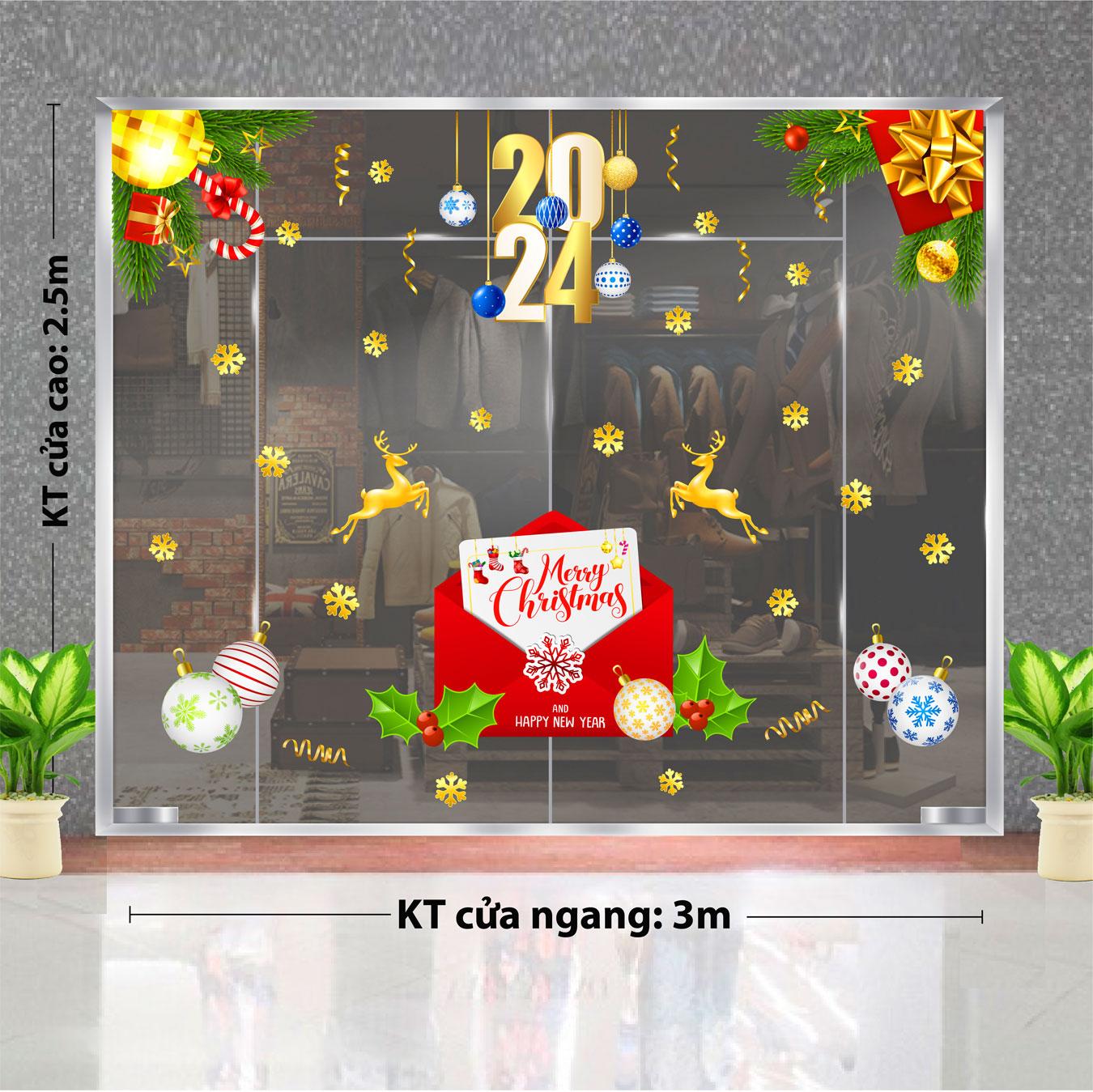 Decal trang trí NOEL 2024 combo số 78