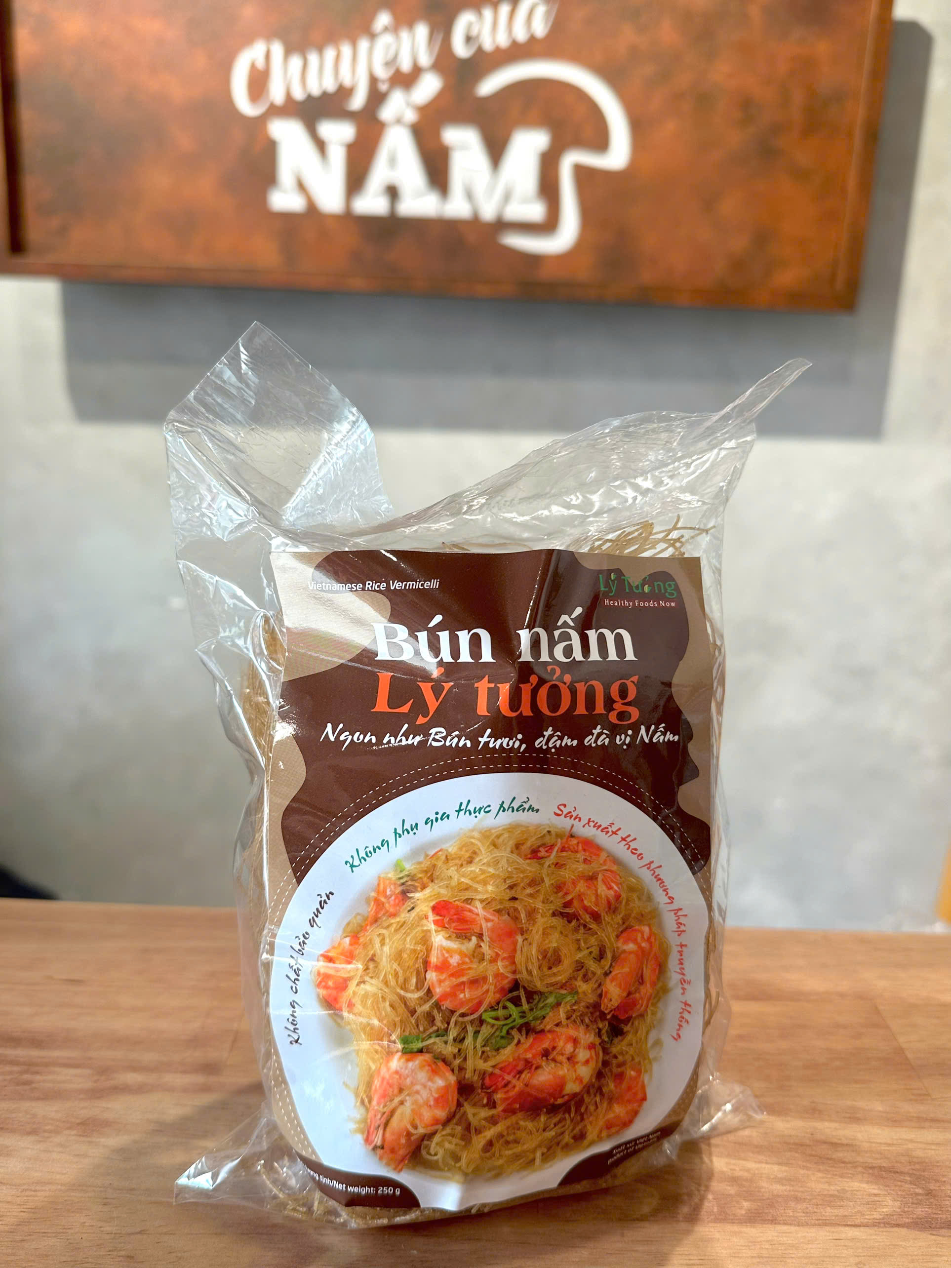 Bún Nấm Lý Tưởng 250g, Hữu Cơ Ăn Kiêng Eat Clean Thực Dưỡng Siêu Ngon Đậm Đà Vị Nấm