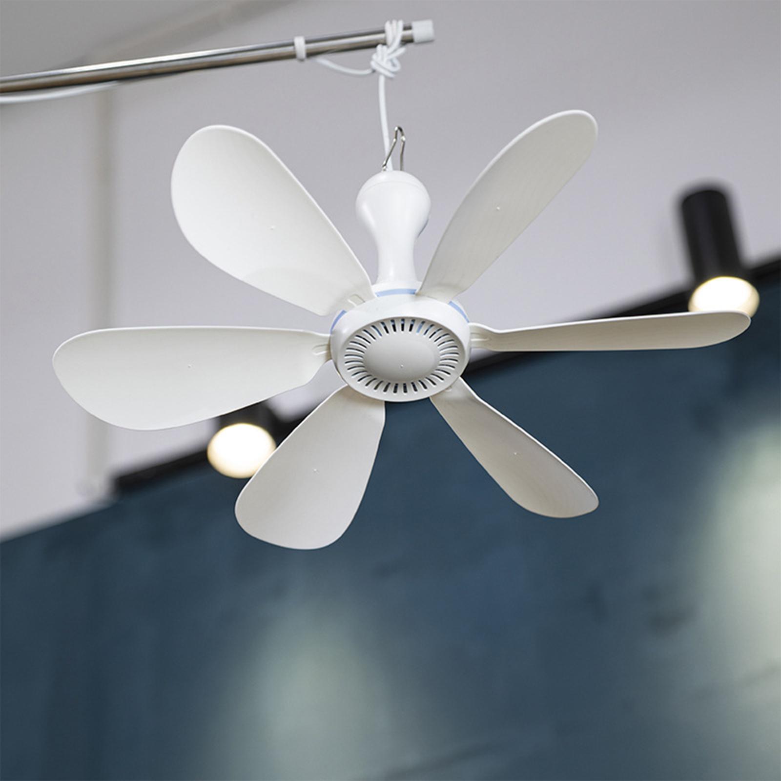Portable Mini USB Ceiling Fan Hanging Fan USB Cooler Quiet Office